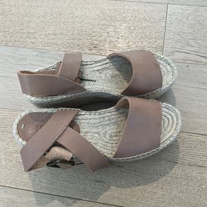 Soludos Nude wedge Sandals 36 espadrille